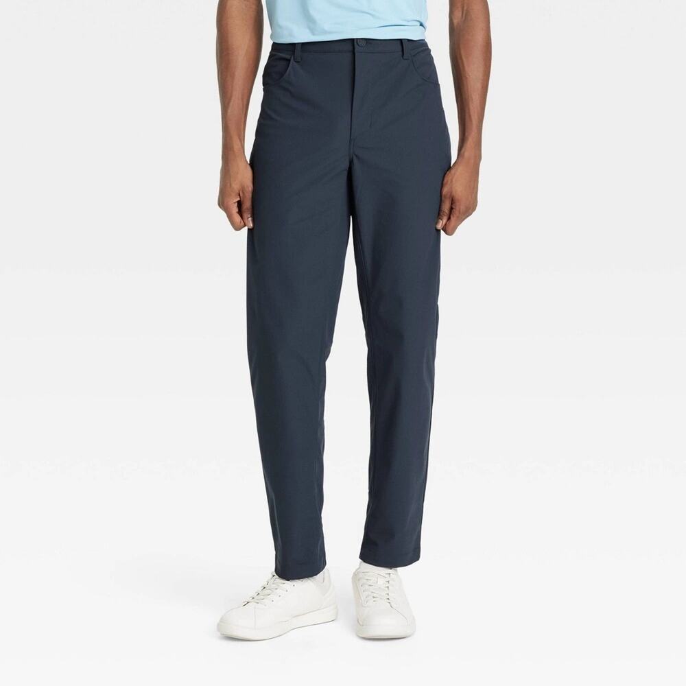 All in Motion Men's 360 Lifestyle Relaxed Fit 5-Pocket Pants Navy Blue 36x32 NWT